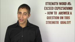 028 5 Exceed Expectations - How to Answer a Question on this Strength Quality