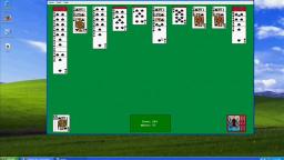 playin solitaire [windows xp test]