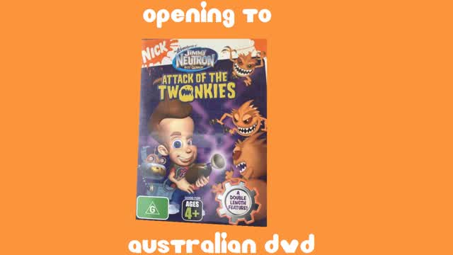 Opening to The Adventures of Jimmy Neutron Boy Genius Attack of the Twonkies Australian DVD