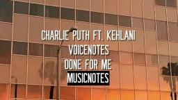 Charlie Puth - Done For Me (Audio)