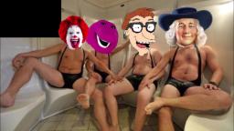 The Barney Bunch goes to a bath house
