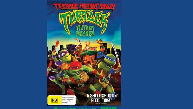 Opening to Teenage Mutant Ninja Turtles Mutant Mayhem Australian DVD