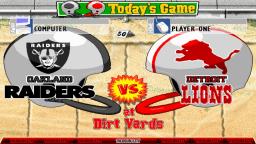 Backyard Football - Oakland Raiders vs. Detroit Lions