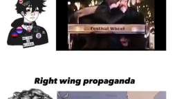 right wing propaganda vs left wing propaganda