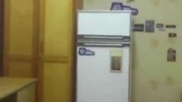 guy blows up fridge