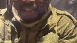 Samuel from Africa. Orthodox Christian. Came to destroy the Ukrainian Armed Forces