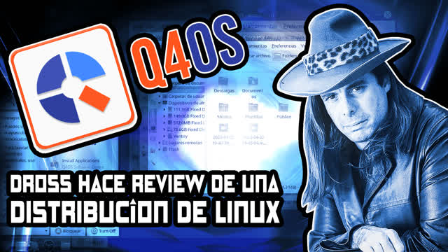 Dross hace una review de una distro de Linux (Q4OS) - RetroFake Video