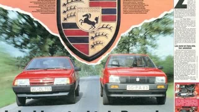 Porsche and Lada.