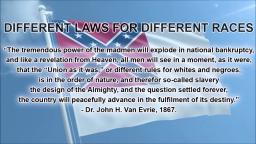 Different Laws for Different Races - John H. Van Evrie (Pro Slavery Article, 1867