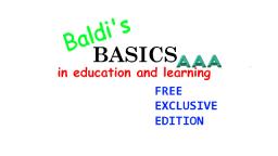 Baldis Basics - Free Exclusive Edition: Triple A