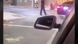 A woman hits the police and another police hits back!
