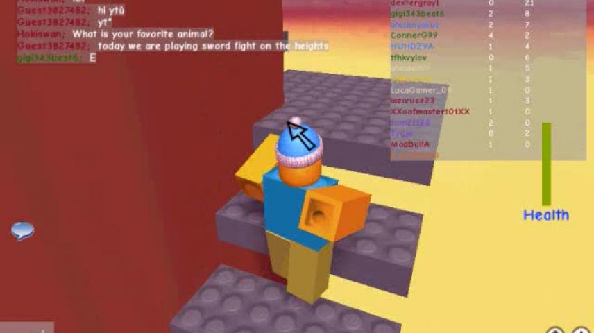 its a sword fight on the heights roblox