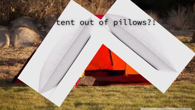 I Built a Tent Using Only Two Pillows 💤⛺ (Video 95)