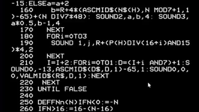 Random tune generator for BBC Micro Random tune generator for BBC Micro