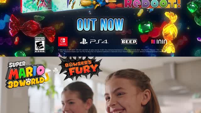 Cotton Reboot Trailer + Super Mario 3D World Bowser's Fury Mashup Video [Reupload]