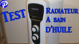 Radiateur à bain dhuile - TEST