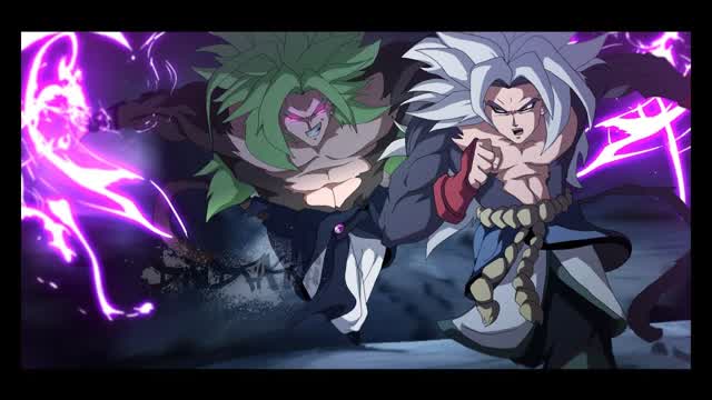 Goku SSJ5 vs Broly LSSJ4 [ Full Fight # 1 ] [ Dragon Ball Absalon ]