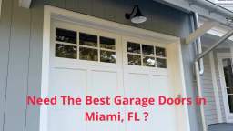 B.A. Garage Doors in Miami, FL | (231) 215-1949
