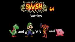 Super Smash Bros 64 Battles #121: Yoshi and Luigi vs Samus and Kirby