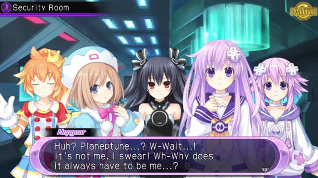 Hyperdimension Neptunia U Action Unleashed - Ch.3 Event Cutscene - Security Room 1