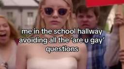 me in the school hallways