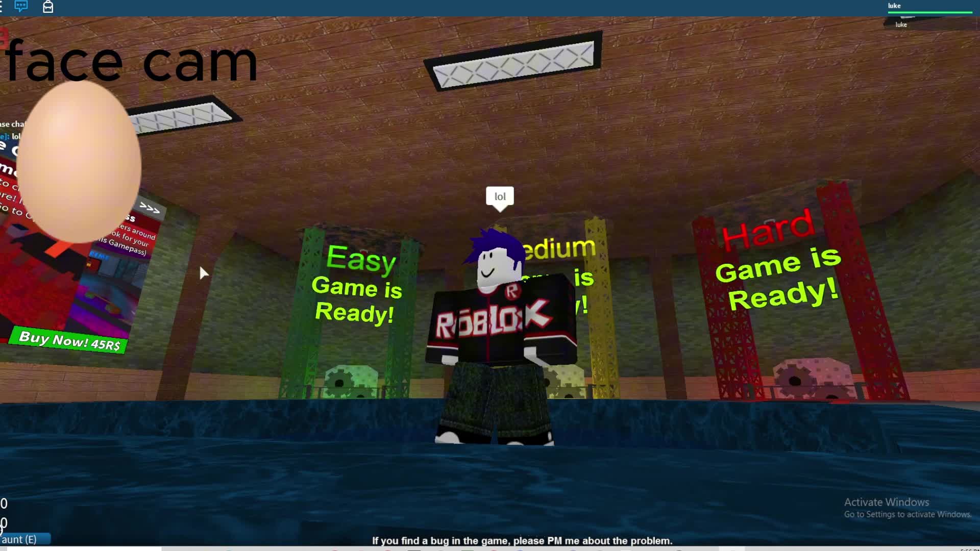 playing roblox asmr
