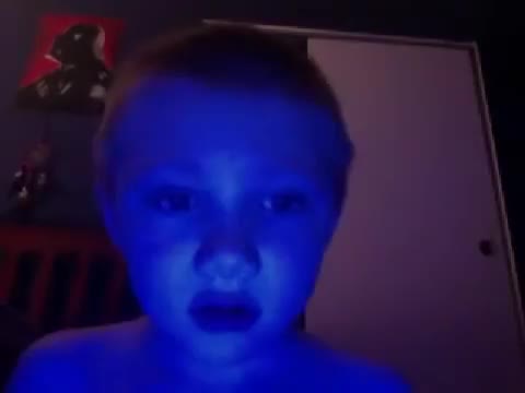 kid turns blue