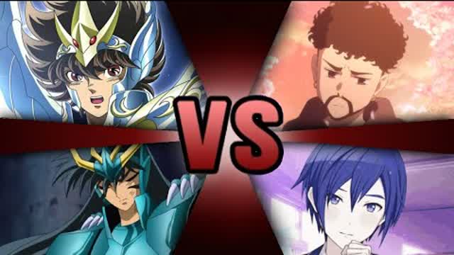 Seiya y Shiryu vs Bad Bunny y kaito (la pelea mas fumada de los tortazos mugen)