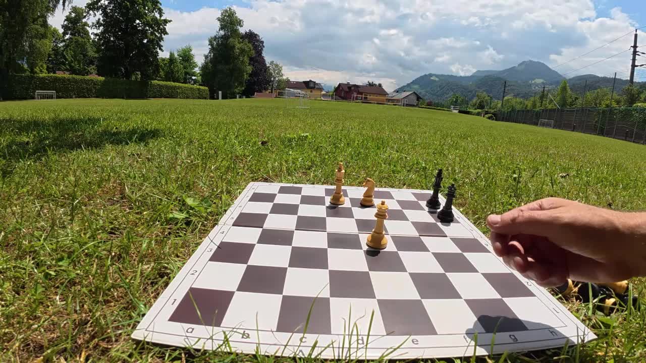 A game of chess and two instructive chess studies