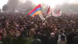 Levon Ter Petrosyan rally. Yerevan 22.01