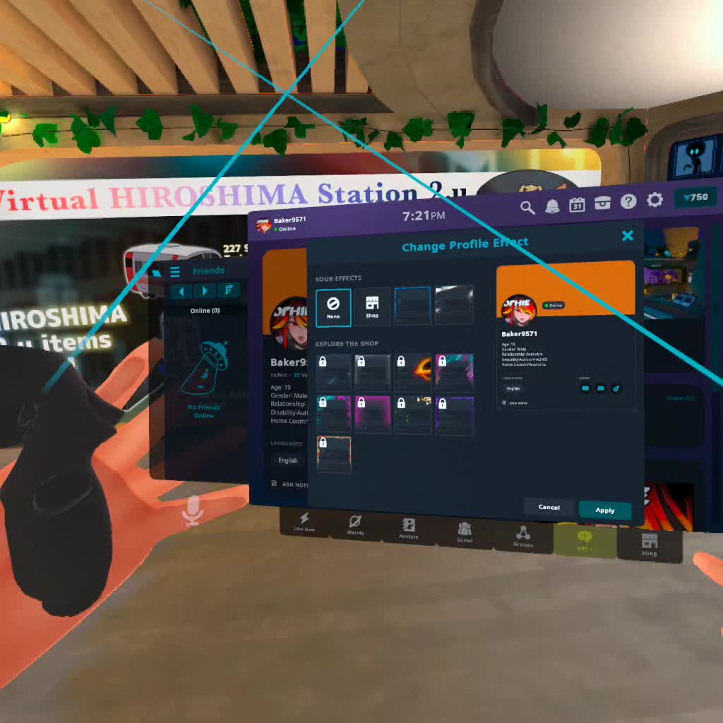 VRChat copy discord's customization