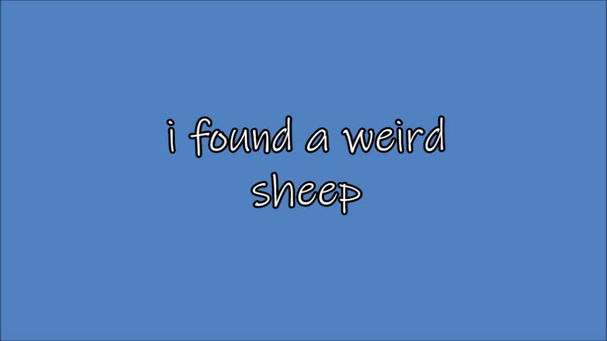 i found a weird sheep | Minecraft 1.10
