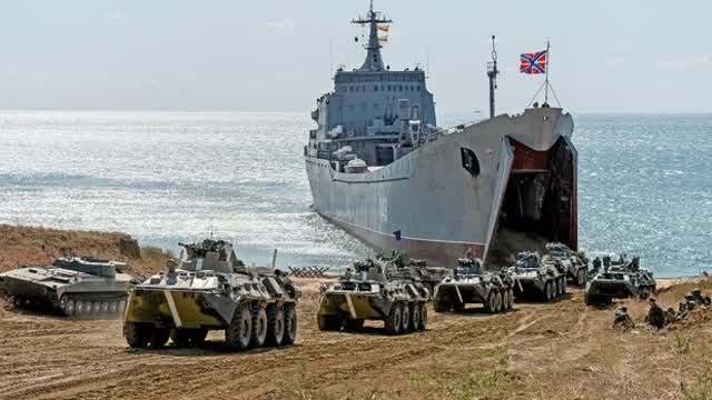 Military exercises in Crimea.