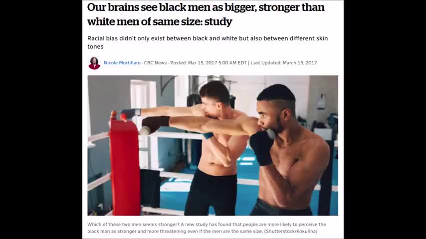 Study: Our brains see blacks as stronger