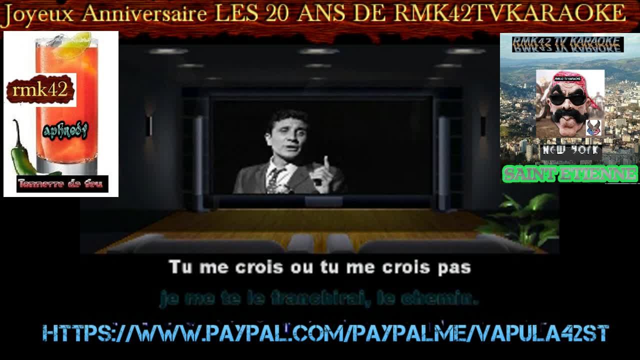 Gilbert Becaud  Pilou Pilou hé   karaoke   rmk42tvkaraoke