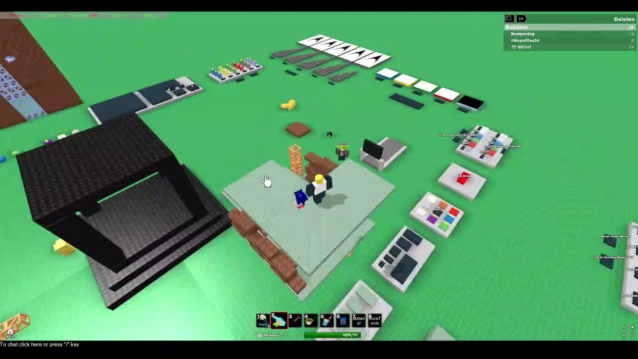 Getting silly in Roblox Ultimate Build + Brown Bricks!!!