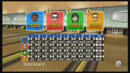 Wii Sports - Bowling (4 Players: All Perfect Games!)