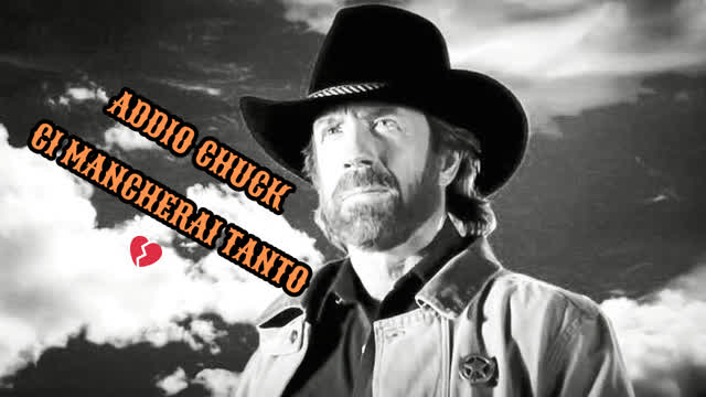 ADDIO GRANDE CHUCK, CI MANCHERAI TANTISSIMO 💔 ADDIO GRANDE CHUCK, CI MANCHERAI TANTISSIMO 💔