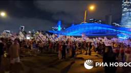 Thousands of protesters rallied in Tel Aviv against the Netanyahu governments judicial reform for t
