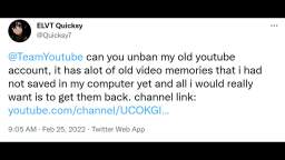 THE GREAT YOUTUBE PURGING OF 2022 (READ DESCRIPTION)