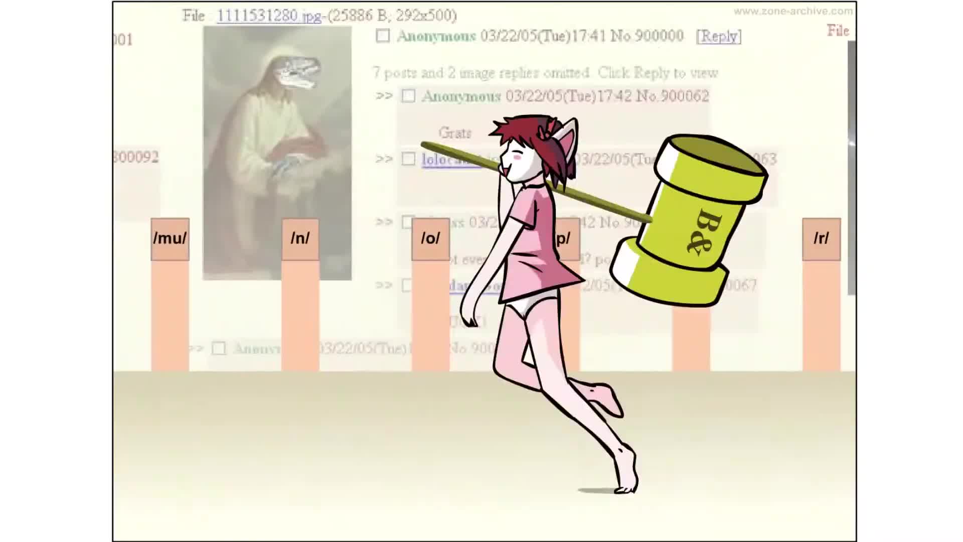 old 4chan flash animation - Moot Skips