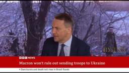 Polish Foreign Minister Sikorski speaks about sending Polish troops to the Ukrainian front