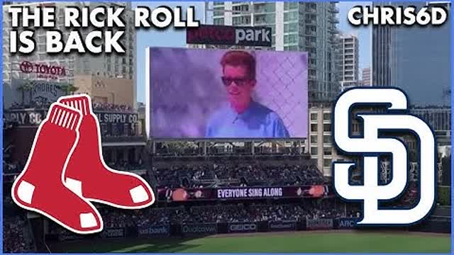 Red Sox get Rick Rolld by Padres [Full Clip] [HD]