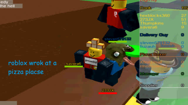 roblox work at a pizza plase