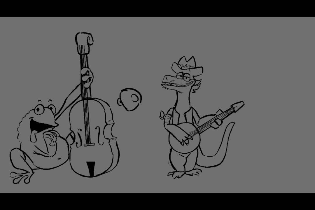 Blue grass swamp band (speed paint!