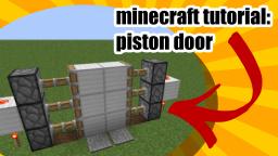 minecraft tutorial: who to make piston door