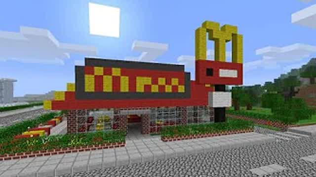 Minecraft Un día en la vida de un trabajador del McDonalds!