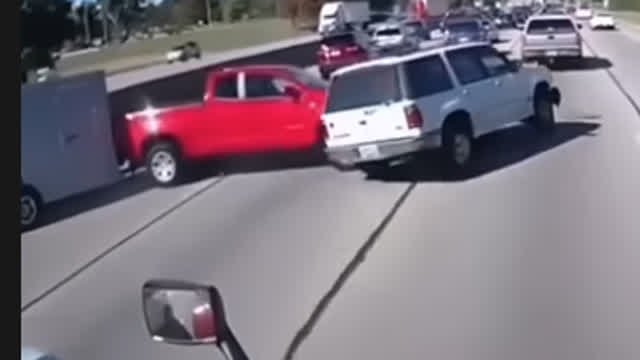Moron Driver in a SUV