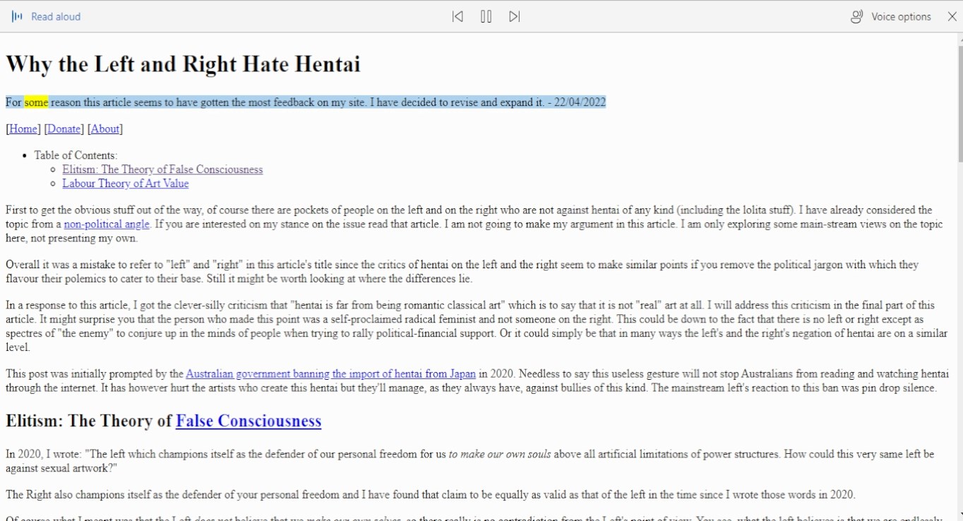 Why the Left and Right Hate Hentai