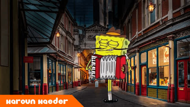 SpongeBob Invades Leadenhall Street